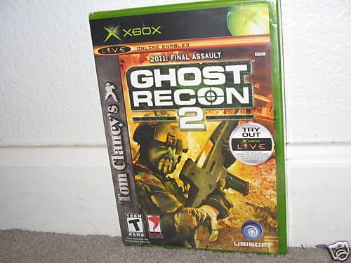 GHOST RECON 2 II BRAND NEW FACTORY SEALED   XBox 008888511649  