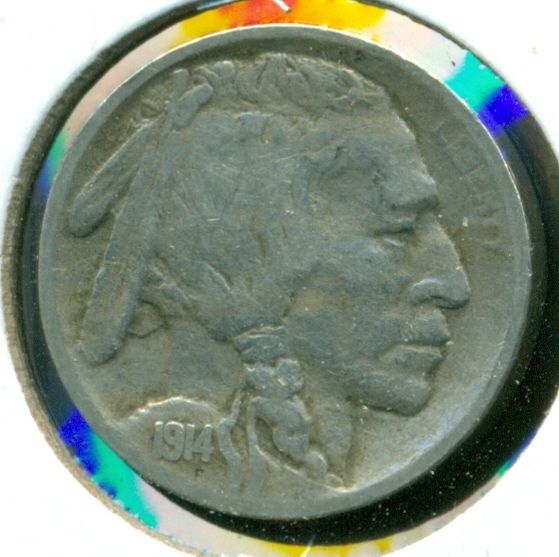 1914 S BUFFALO NICKEL   FINE+  