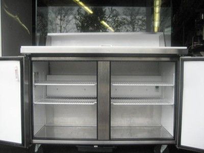    12 REFRIGERATED PREP SALADTABLE SNEEZE GUARD  48 2 Year Used  