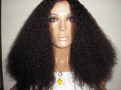 Lace Front Wig Afro Kinky Curl Indian Remy Full Human Hair 10 24 
