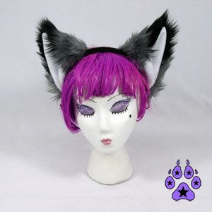 Cosplay FURRY FOX Kitty Anime HEADBAND Hat EARS kitsune  