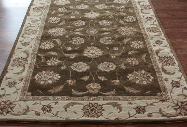 Persian Area Rugs 5x8 Oriental Green Ivory NEW Carpet  