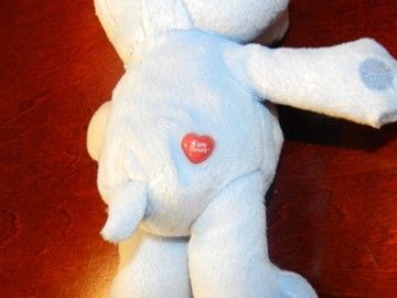 Grumpy Bear Care Bears Plush Stuffed Animal Toy Rain Cloud Blue Heart 