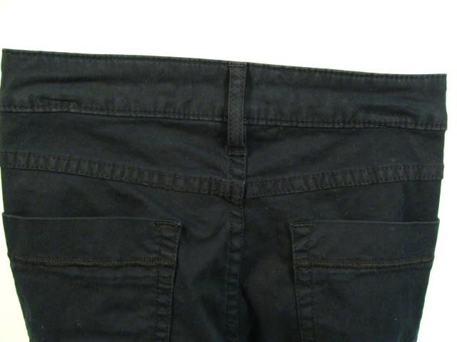 CHRISTOPHER BLUE Black Cotton Cropped Capri Pants Sz 8  