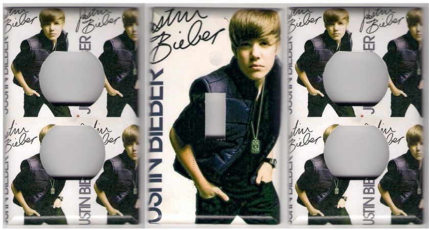 Justin Bieber Decorative Light Switch & Outlet covers  
