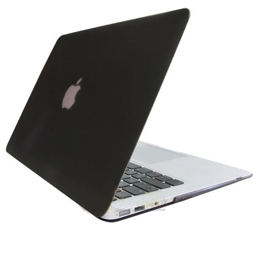 New Black Rubberized Texture Hard Case Cover For Apple MacBook Air 13 