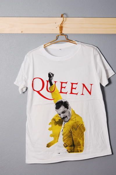 Freddie Mercury Queen Rock Star Retro T Shirt Men M  