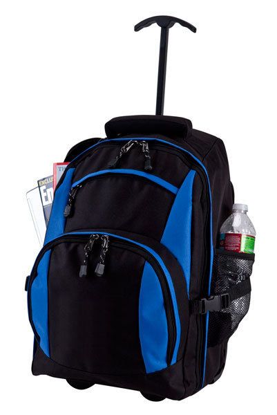 single handle rolling college laptop computer backpack  