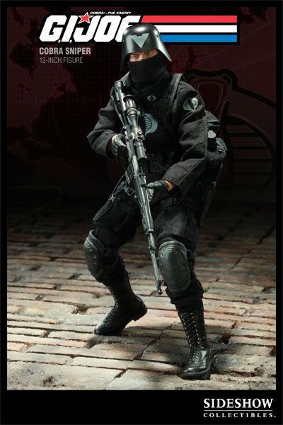 Sideshow GI Joe Cobra Sniper 12 Action Figure NEW  