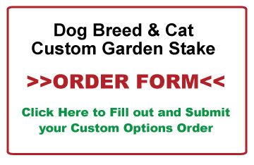 Custom Dog Breed Garden Stake, Pet Memorial, Personalized Sign, Garden 