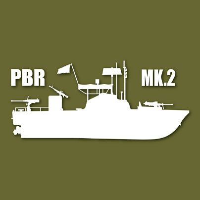 PBR Mk II US Navy River Patrol Boat Vinyl Decal Sticker  