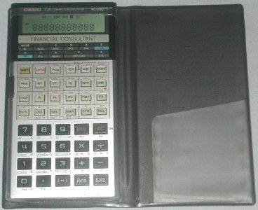 Casio FC 200 Financial Consultant Electronic Calculator With Case