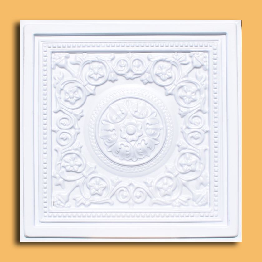 Drop/Gkue Ceiling Tile   KARACHi, many Antique White  