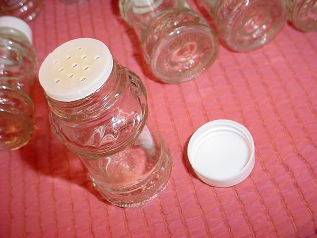 12 Clear Glass Spice Apothecary Craft Storage Jars w Lids  