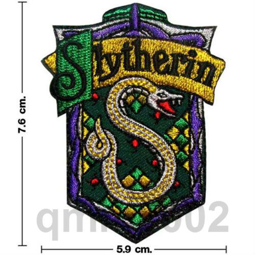 8PCS Set Harry Potter House Crest Iron On Patch Badge Magic Fancy 